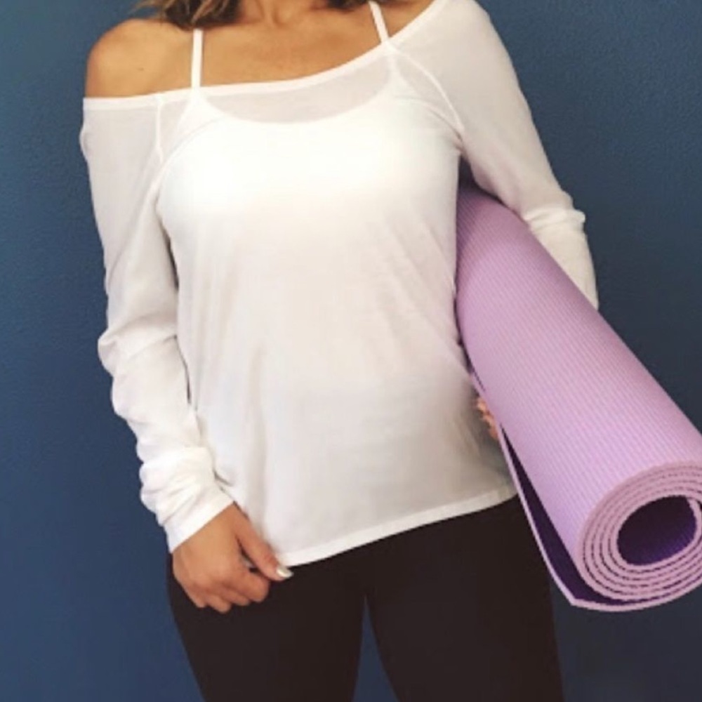 Fabletics White Switchback Sheer Lightweight Athl… - image 2